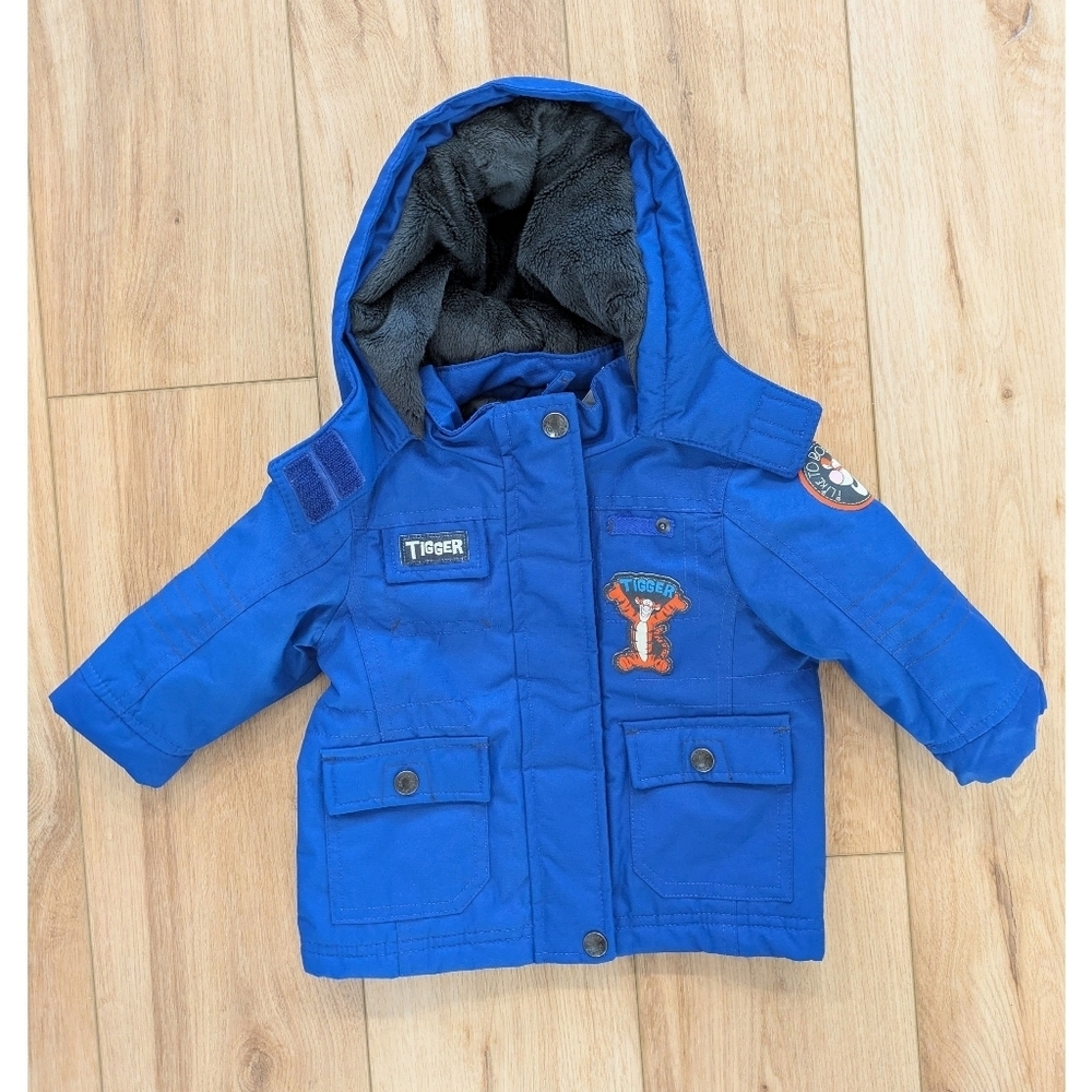 Vintage Y2K Disney Tigger Blue Winter Jacket